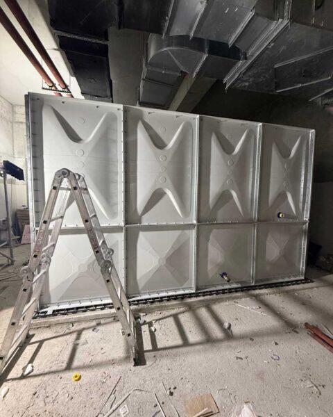 Galvaniz modüler su deposu saha uygulaması